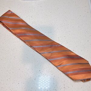 Michael Kors Tie - orange and blue - EUC